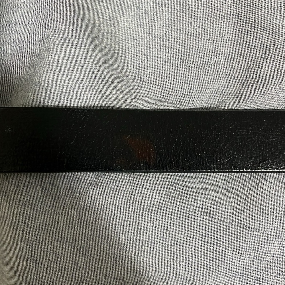 Coach black/silver genuine leather belt - Picture 10 of 11